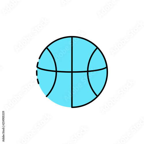 Basketball, ball, sport icon. Element of color sport icon. Premium quality graphic design icon. Signs and symbols collection icon for websites, web design, mobile app © Gunay