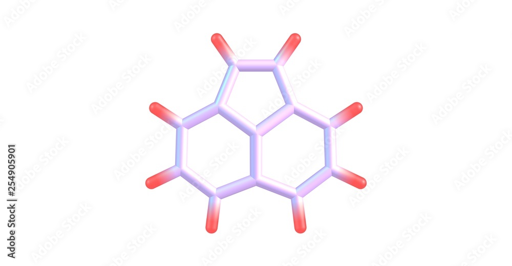 Acenaphthylene molecular structure isolated on white Acenaphthylene molecular structure isolated on white