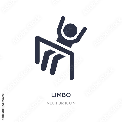 limbo icon on white background. Simple element illustration from People concept.