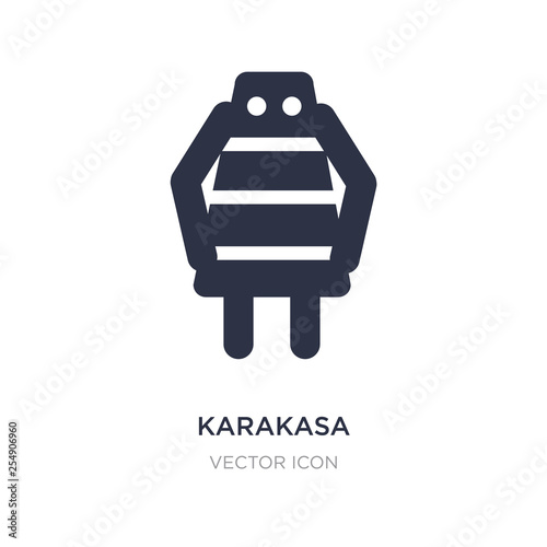 karakasa icon on white background. Simple element illustration from People concept.
