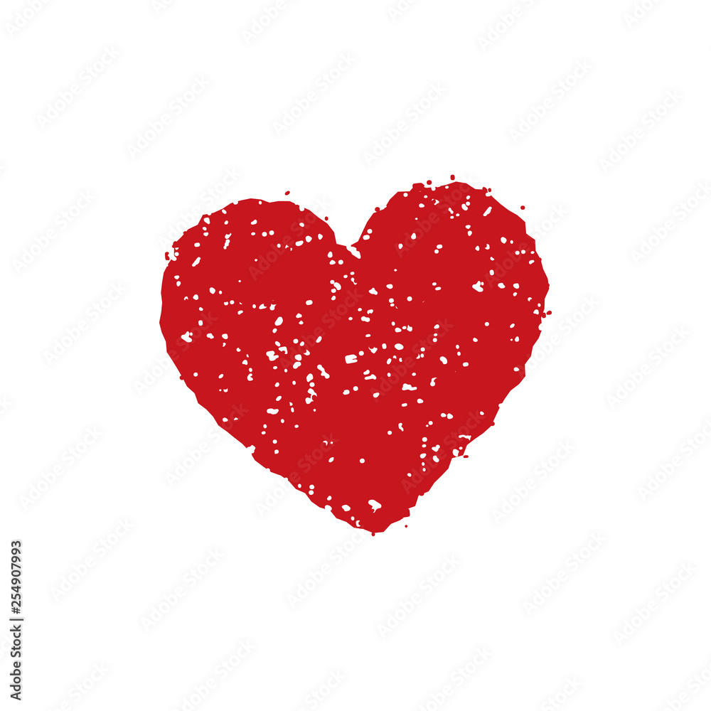 rubber stamp icon (heart,love)
