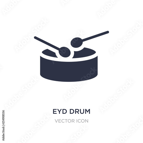 eyd drum icon on white background. Simple element illustration from Religion concept.