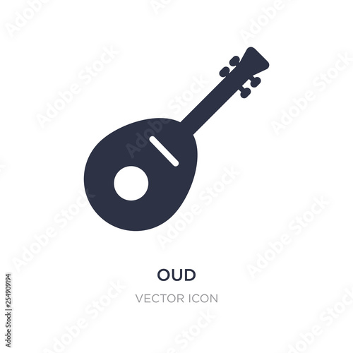 oud icon on white background. Simple element illustration from Religion concept.