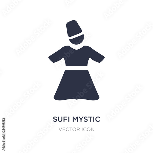 sufi mystic icon on white background. Simple element illustration from Religion concept.