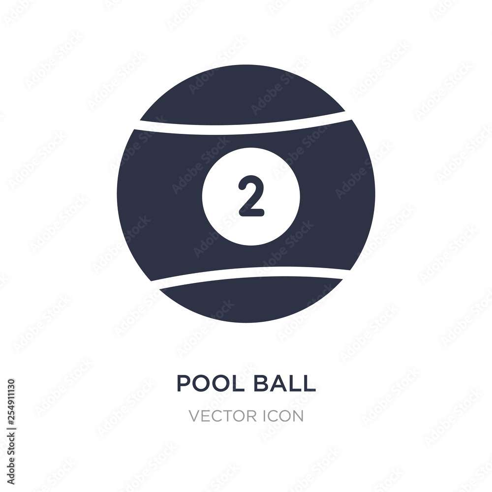 pool ball icon on white background. Simple element illustration from Sports concept. pool ball icon on white background. Simple element illustration from Sports concept.