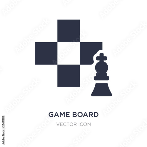 game board icon on white background. Simple element illustration from Sports concept.