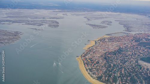 Arcachon seen from the sky