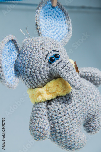soft knitted elephant