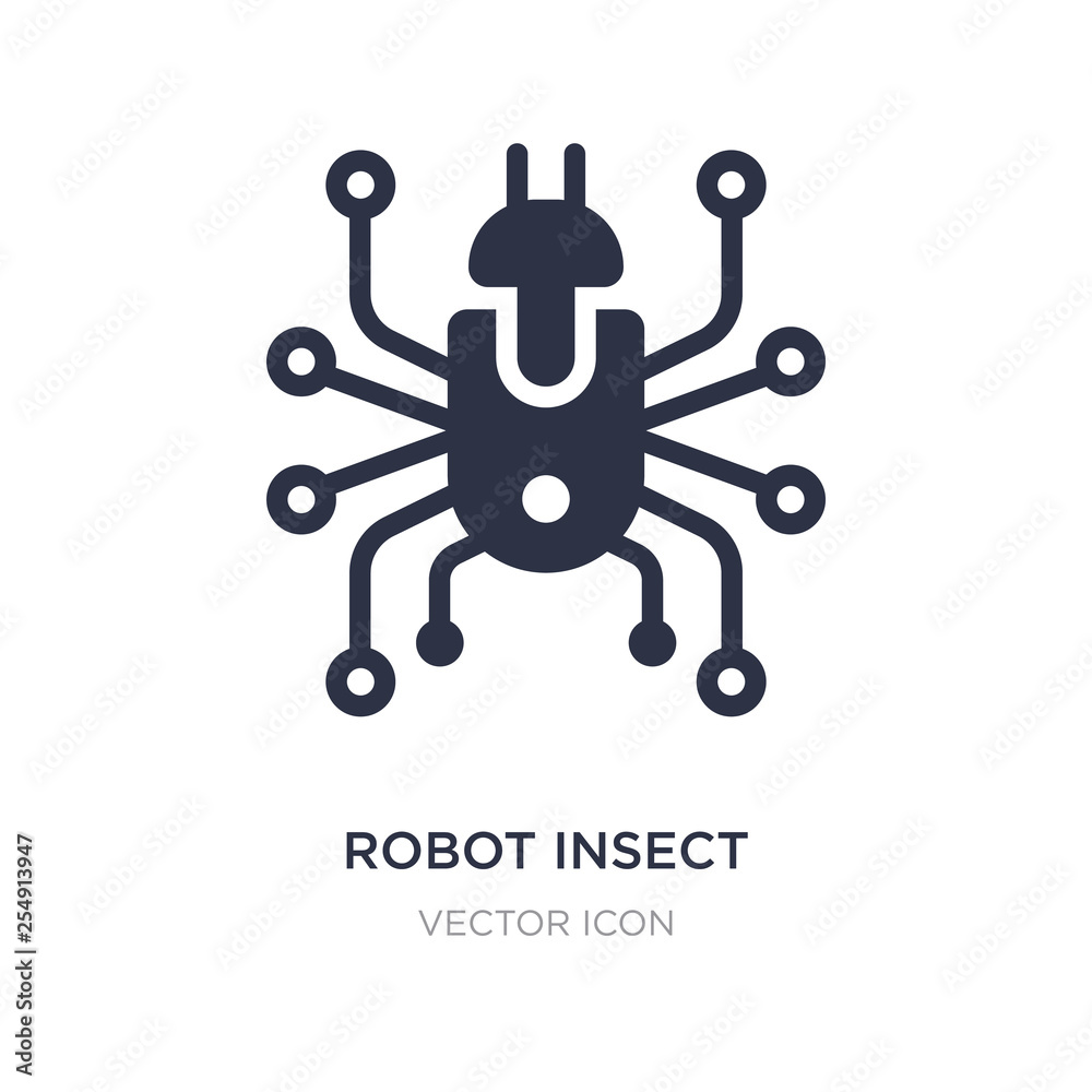 robot insect icon on white background. Simple element illustration from Technology concept. robot insect icon on white background. Simple element illustration from Technology concept.