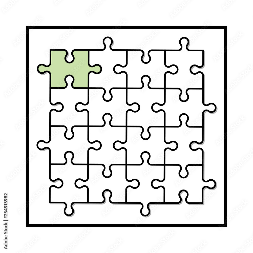 Puzzles Vector illustration of puzzle symbol. Flat simple design. - Vector Puzzles Vector illustration of puzzle symbol. Flat simple design. - Vector
