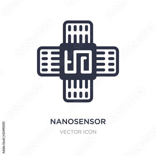 nanosensor icon on white background. Simple element illustration from Technology concept.