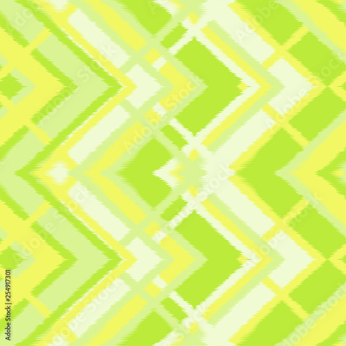 Abstract Ikat and boho style handcraft fabric pattern. Traditional Ethnic design for clothing and textile background, carpet or wallpaper
