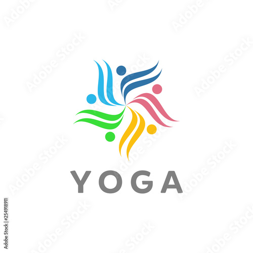 yoga vector logo designs