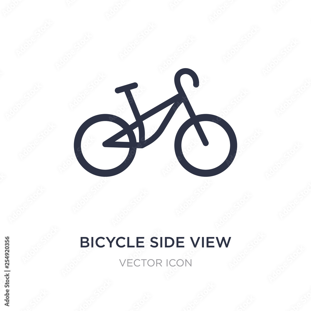 bicycle side view icon on white background. Simple element illustration from Transport concept. bicycle side view icon on white background. Simple element illustration from Transport concept.