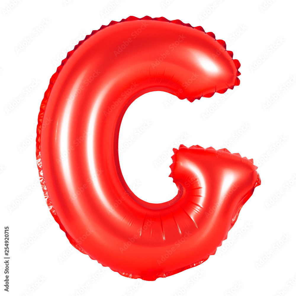 Letter G from English alphabet (red) Letter G from English alphabet (red)