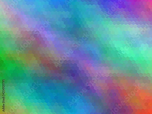 New multicolor background. Abstract illustration. Hexagonally pixeled