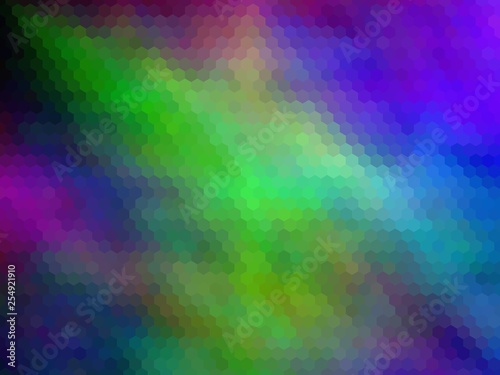 New multicolor background. Abstract illustration. Hexagonally pixeled