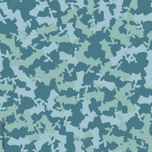 Marine camouflage of various shades of blue colors