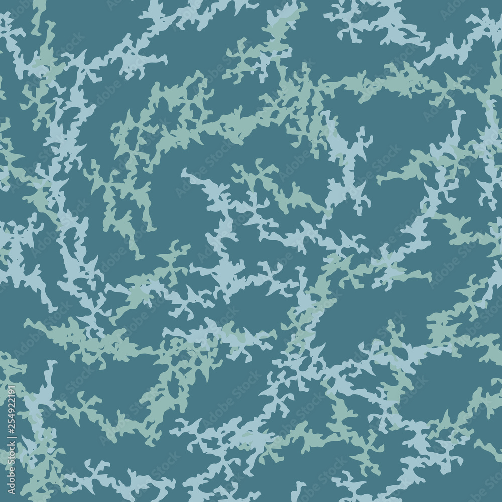 Fototapeta premium Marine camouflage of various shades of blue colors