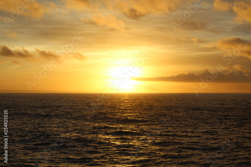 sunset over the sea