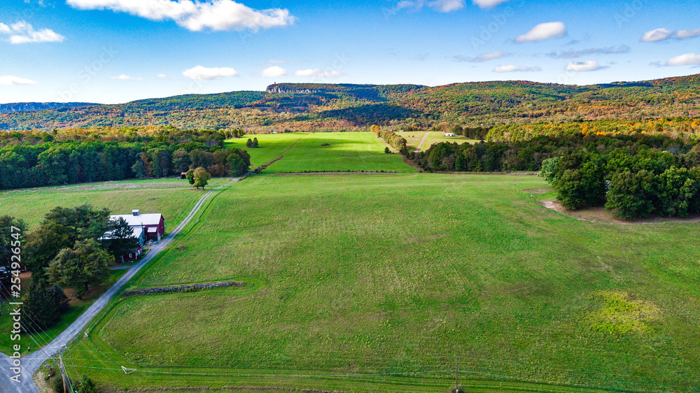 Aerial view of Farm New Paltz, NY