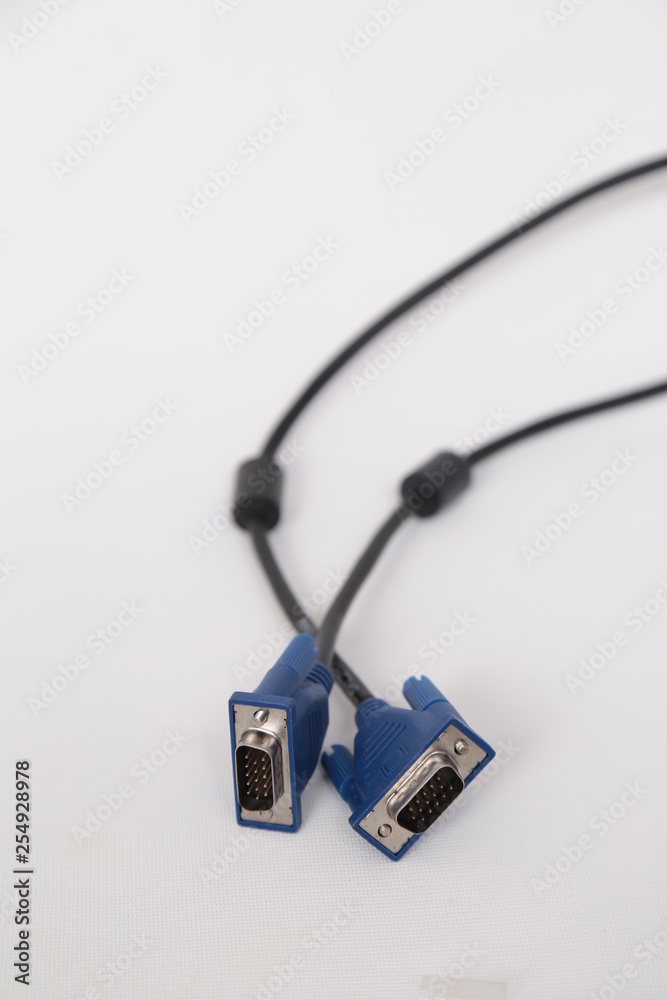 An assortment of computer cables in a variety of colors An assortment of computer cables in a variety of colors