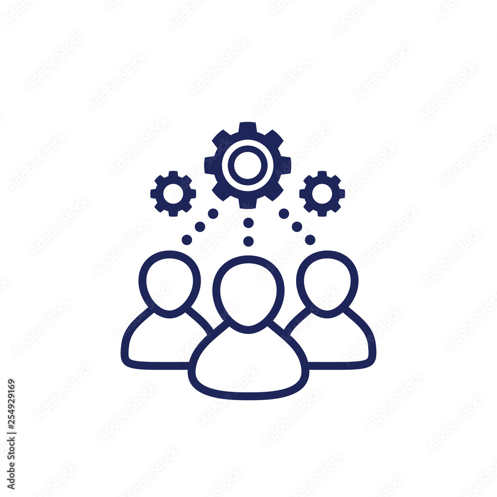 cooperation, working people vector icon cooperation, working people vector icon