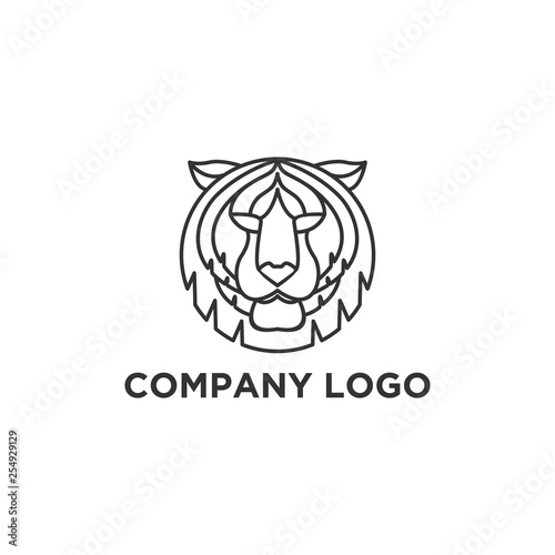 tiger face logo designs