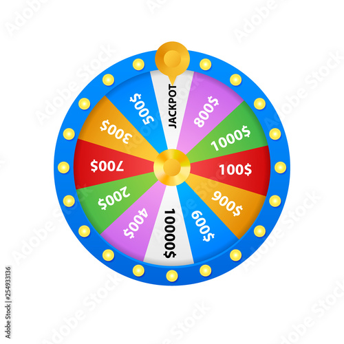 Roulette 3d fortune. Wheel fortune for game and win jackpot. Online casino concept. Internet casino marketing.