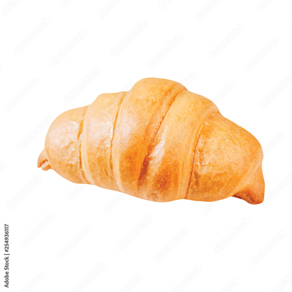 croissant isolated on white background croissant isolated on white background