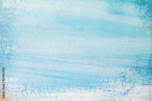 Blue colored canvas background or texture