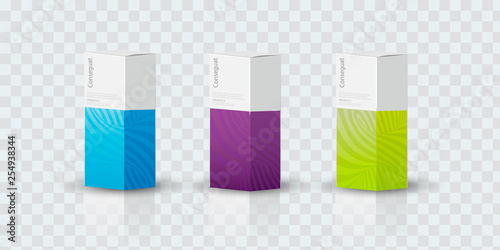 Box, packaging template for product vector design illustration.