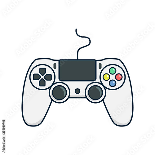 Video game controller icon.Joystick, game play icon