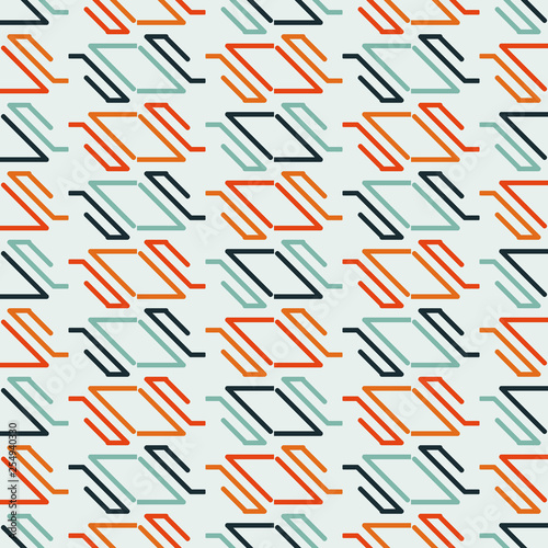 Seamless pattern with geometric elements.
