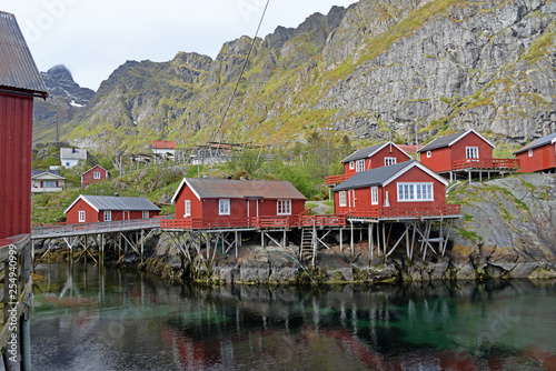 Das Fischerdorf A auf den Lofoten