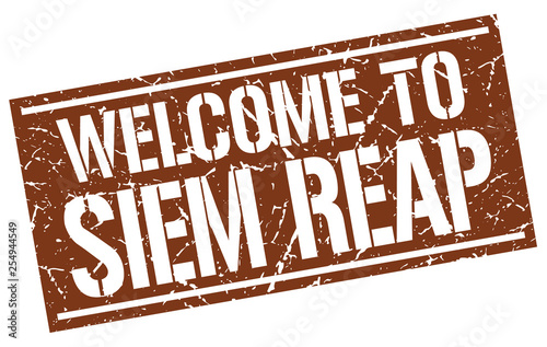 welcome to Siem Reap stamp