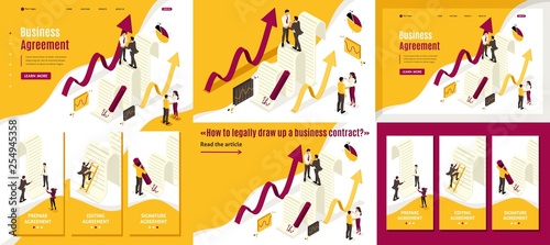 Isometric Business Agreement Partners