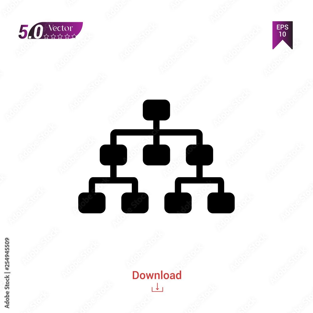Outline hierarchical-structure icon isolated on white background. Best modern. Graphic design, mobile application, beauty icons 2019, user interface. Editable stroke. EPS10 format vector Outline hierarchical-structure icon isolated on white background. Best modern. Graphic design, mobile application, beauty icons 2019, user interface. Editable stroke. EPS10 format vector