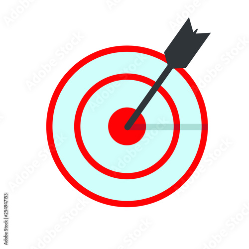 Bullseye or dart board icon image, EPS10
