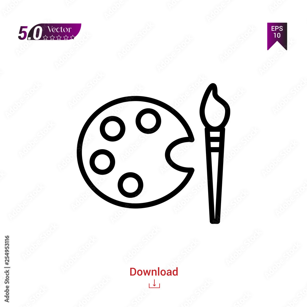 Outline art icon isolated on white background. Best modern. Graphic design, mobile application, beauty icons 2019, user interface. Editable stroke. EPS10 format vector