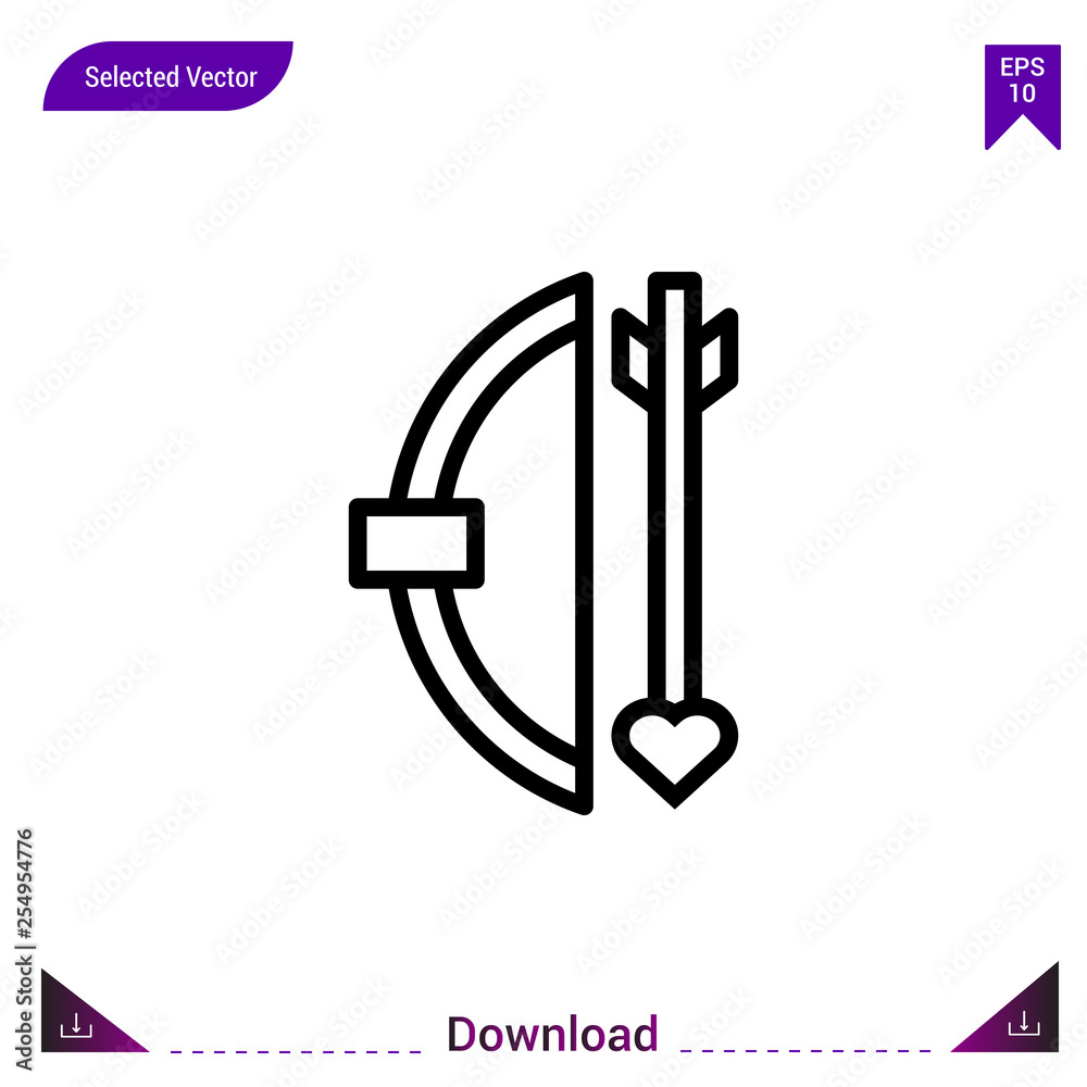 cupid-arrow vector icon. Best modern, simple, isolated, flat icon for website design or mobile applications, UI / UX design vector format cupid-arrow vector icon. Best modern, simple, isolated, flat icon for website design or mobile applications, UI / UX design vector format