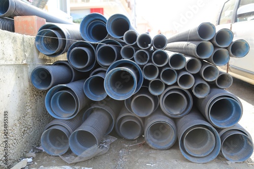 waste water pipes.trabzon turkey 