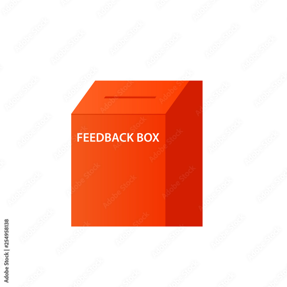 Feedback box icon. Clipart image isolated on white background Feedback box icon. Clipart image isolated on white background