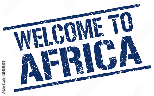 welcome to Africa stamp