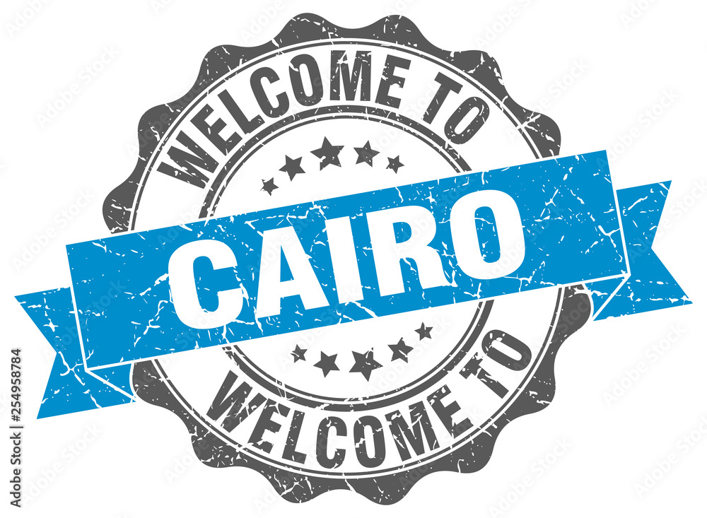 Obraz premium Cairo round ribbon seal