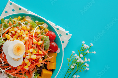 Fresh salad vegetable with ...