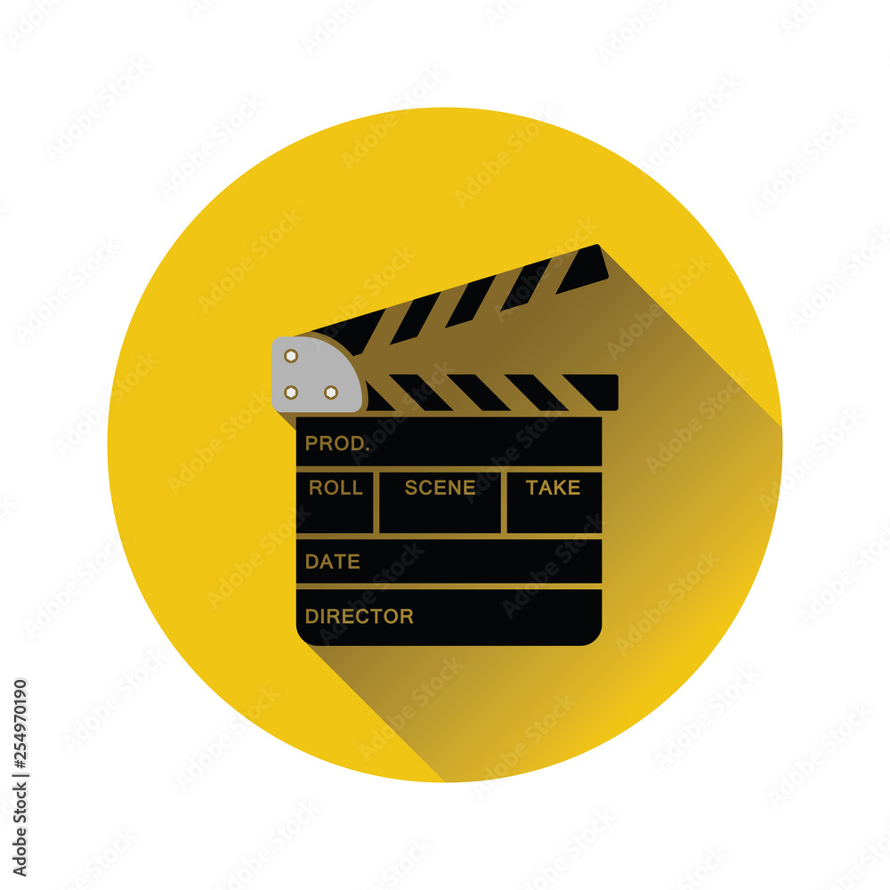 Movie clap board icon