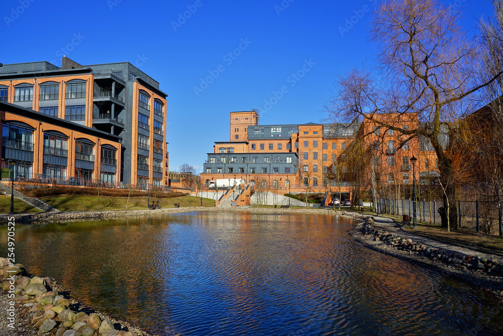 Ancient textile factory - Loft Aparts - details of architecture of the city of Lodz, Poland Ancient textile factory - Loft Aparts - details of architecture of the city of Lodz, Poland