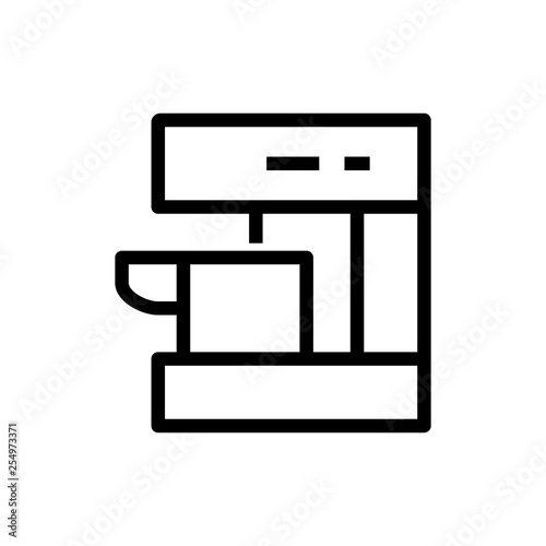 Coffee machine icon. Kitchen sign