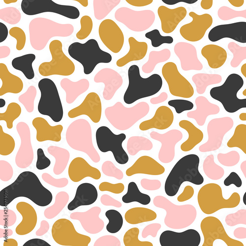 Wallpaper Mural Fluid, liquid flow shapes pattern. Geometric Seamless pattern. Abstract vector illustration with geometric elements, shapes. Torontodigital.ca